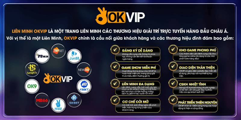 Điểm thu hút công khai khi liên mình với nhà cái OKVIP