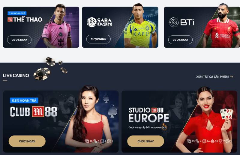 Trải nghiệm cá cược tại M88 – thế giới giải trí không giới hạn