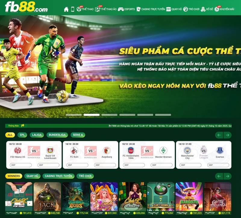 Trải nghiệm giao diện và danh mục cá cược