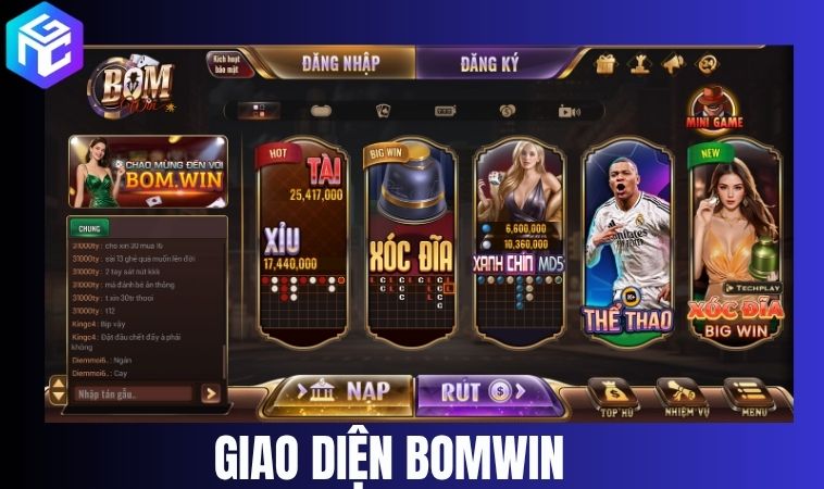 Giao diện Bomwin – Sang trọng, mượt mà và tinh tế