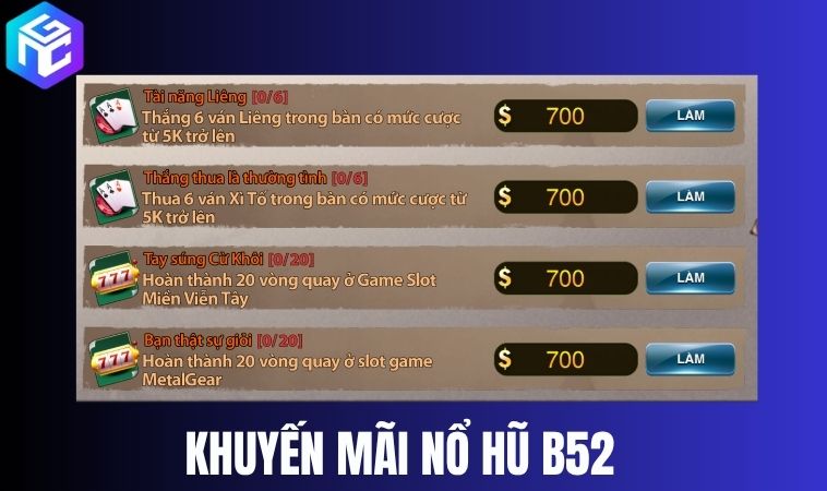 Khuyến mãi hấp dẫn tại B52 Club – Ưu đãi khủng cho tân thủ