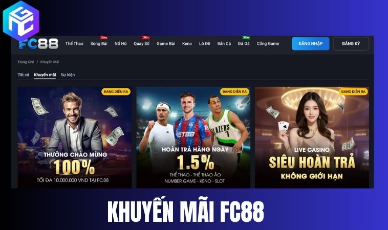 Khuyến mãi và chăm sóc khách hàng tại FC88
